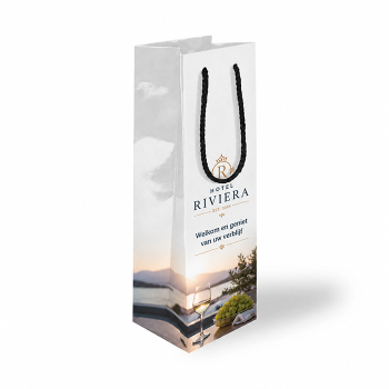 Luxe wijntas met koord