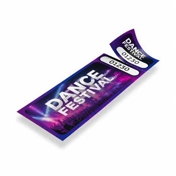Ticket met perforatie
